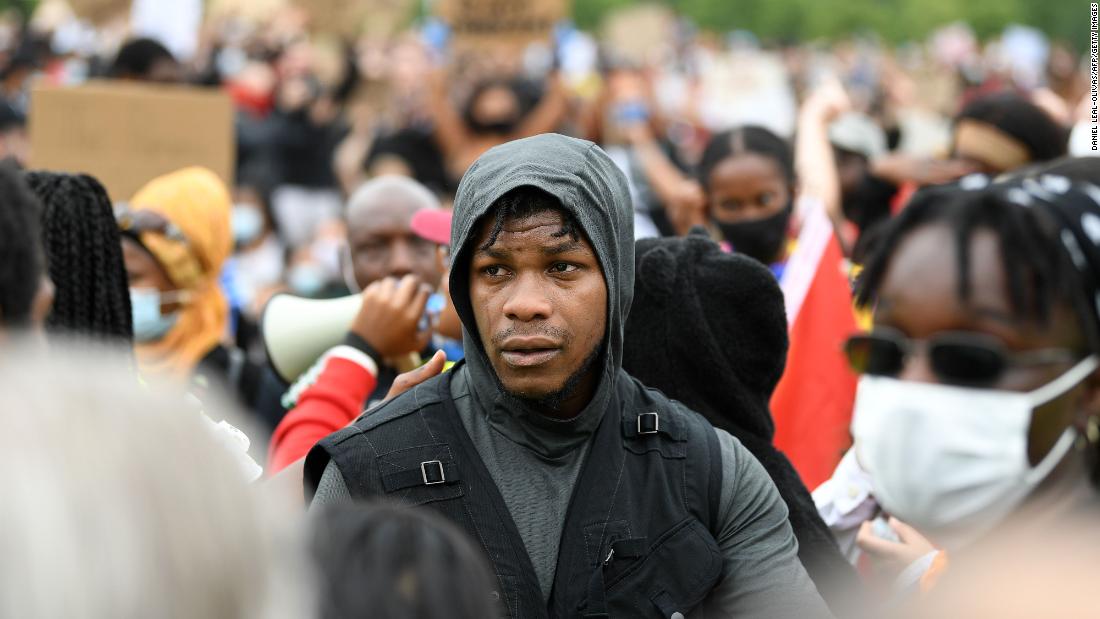 John Boyega tells London's Black Lives Matter protesters: "Now is the time"

