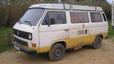 Police allege that the suspect had access to this caravan and it was used in and around the Praia da Luz area.