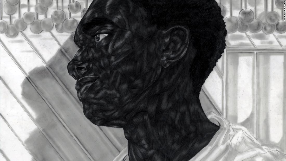 The artist Toyin Ojih Odutola drew intricate portraits of the lives of blacks
