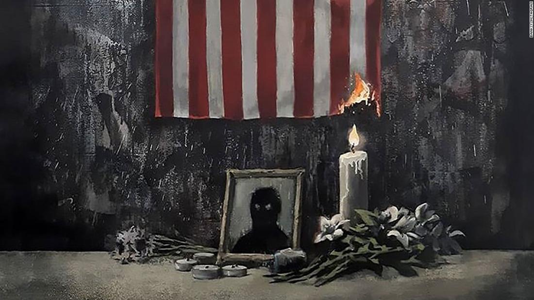 Banksy shares new artwork that supports Black Lives Matter