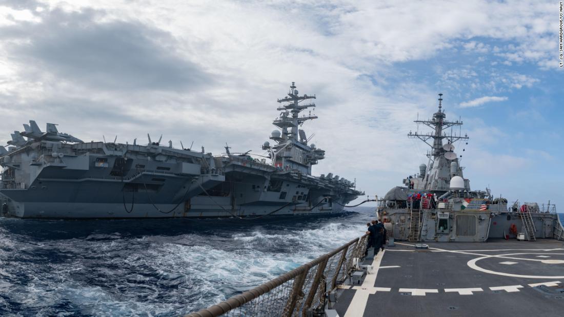 3 U.S. Navy aircraft carriers patrol the Pacific. And China is not happy