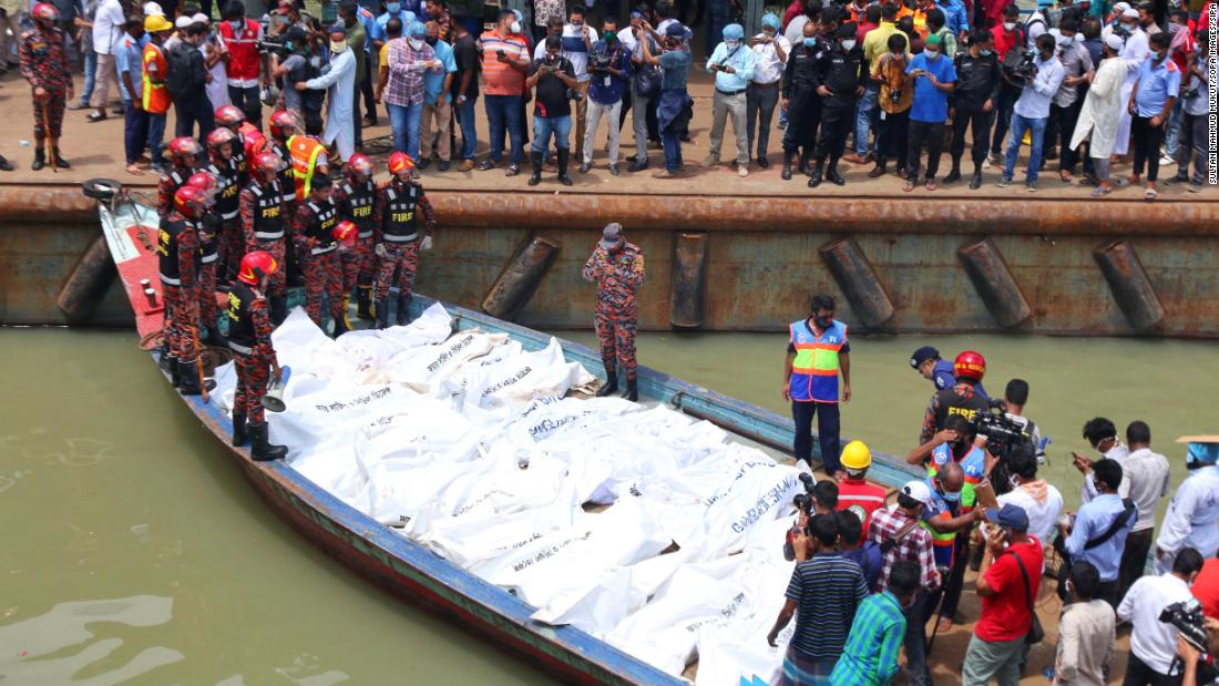 A ferry collision in Bangladesh killed at least 32, because the ship sank in 20 seconds