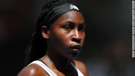 Coco Gauff called for change and called on people to vote. 