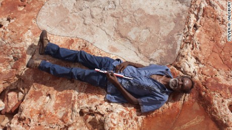 The largest dinosaur footprint in the world was found in George Park in Australia and Australia.