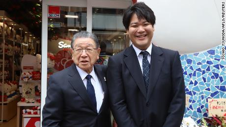 President Sanria Shintaro Tsuji hands over the company to his grandson Tomokuni Tsuji.