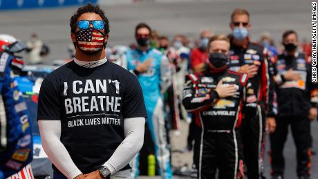 Bubba Wallace has spoken out against displaying the Confederate flag in NASCAR events, which NASCAR banned in June 2020.