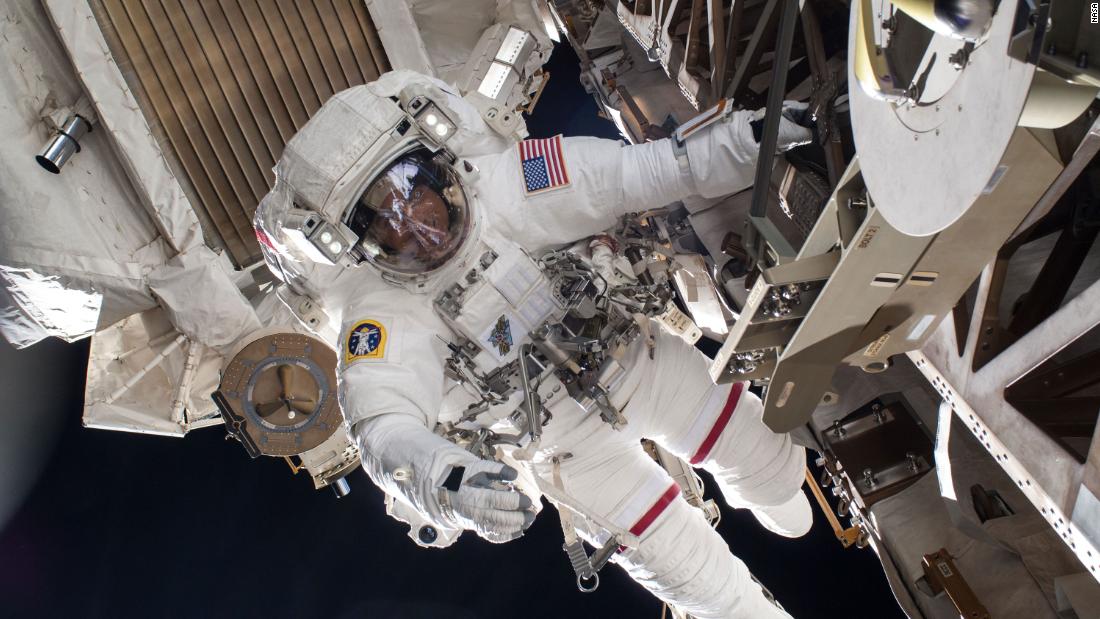 NASA astronauts are conducting a second spacewalk to upgrade the power of the space station