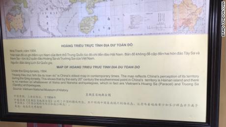 At the Hue Citadel is a map of what Vietnam calls it 