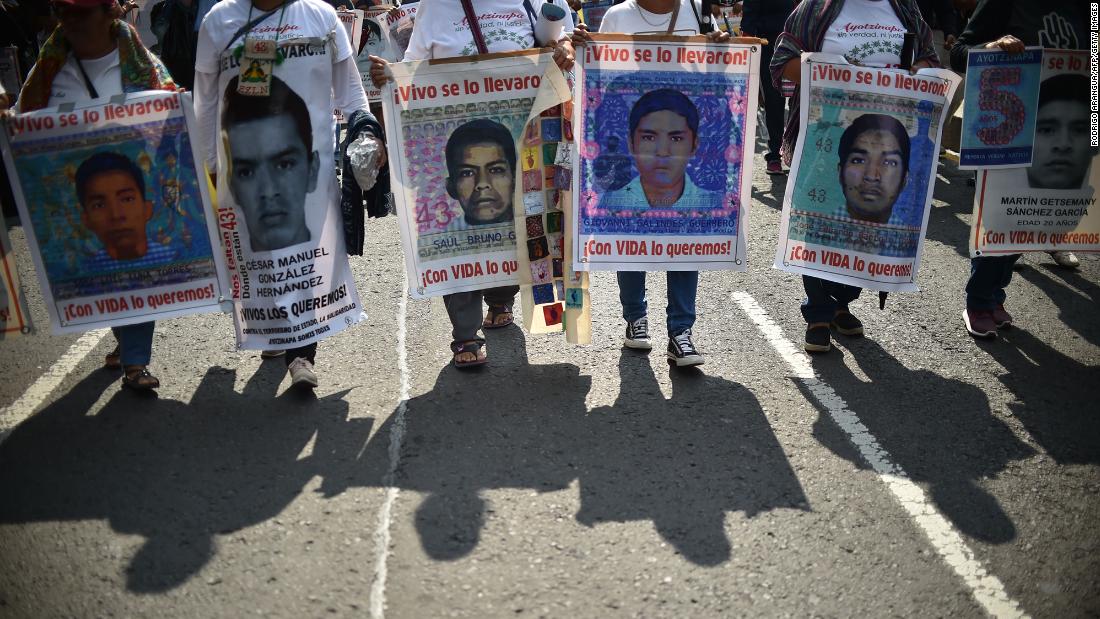 The remains of one of the 43 students who went missing more than five years ago have been identified in Mexico