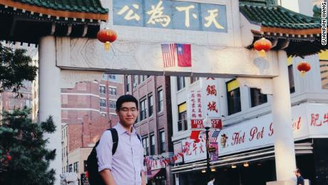 Tianyu Fang in the Chinese city of Boston. Fang graduated from high school in the Boston area. 