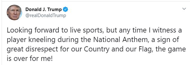 Beginning in September of 2017, when Donald Trump first seized upon the issue, the President has objected to players protesting during the anthem in no fewer than 30 tweets