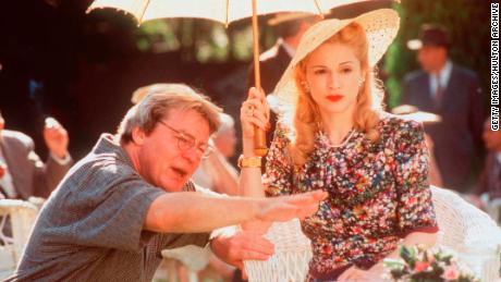 Parker directs Madonna on the set of &quot;Evita&quot; in 1997.