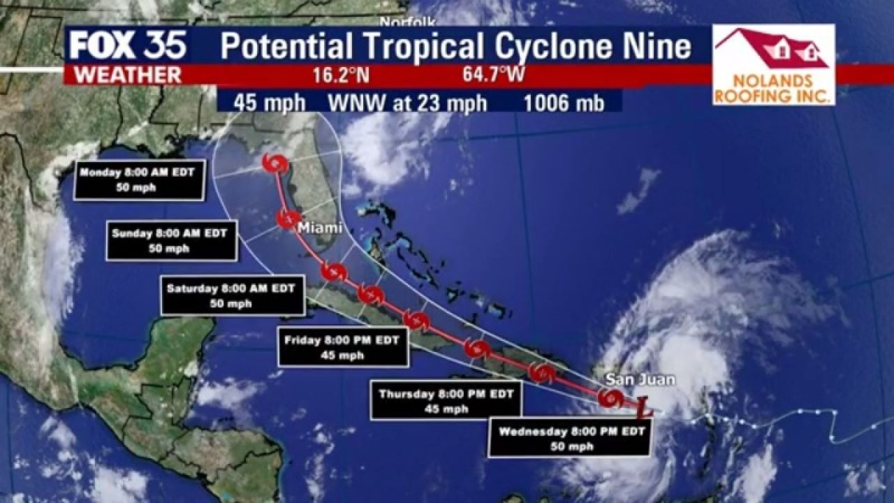 Florida stays in forecast cone of what could become Tropical Storm Isaias