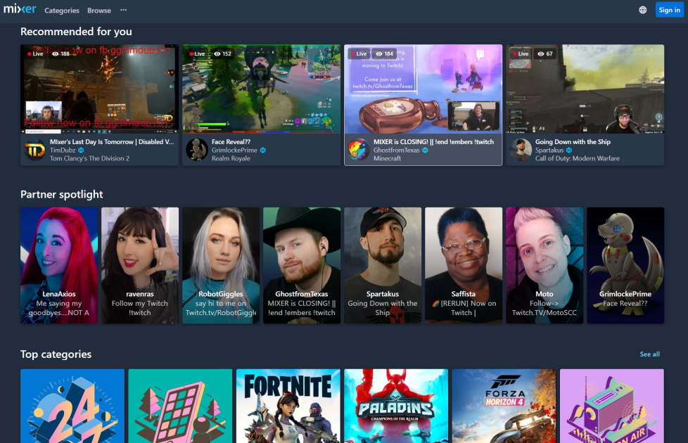 On Mixer's last day, all eyes were on Twitch