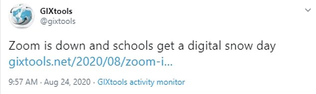 Some have flocked to Twitter to share their frustration and excitement of it being a 'digital snow day'