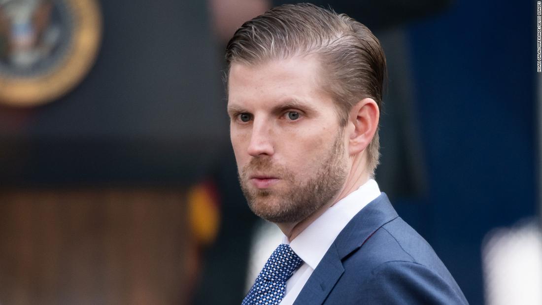 New York AG seeks to depose Eric Trump in investigation of Trump’s funds