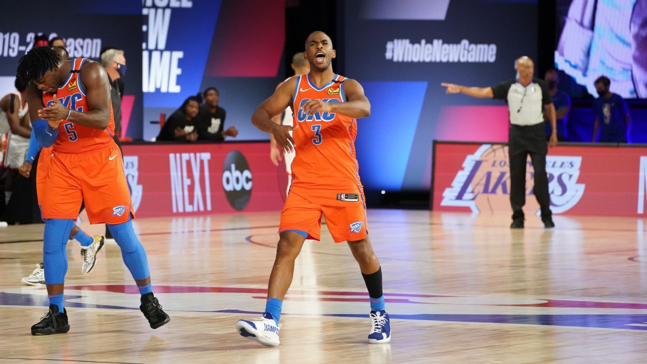 After shouldering blame for 2- gap, Chris Paul arrives by way of in clutch for Thunder