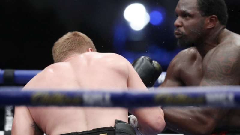 Dillian Whyte knocked out cold by Alexander Povetkin in stunning upset defeat at Fight Camp