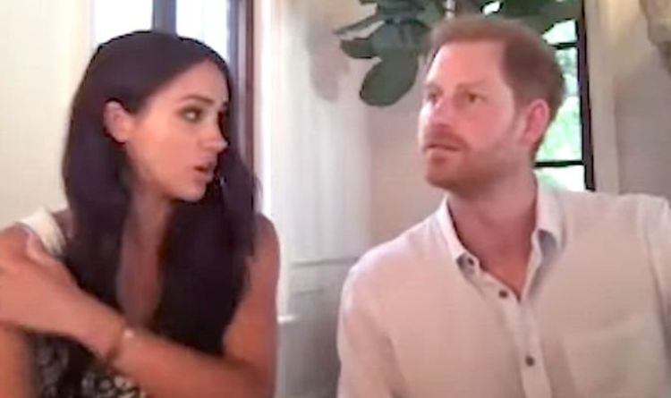 Meghan Markle news: Duchess slaps down Prince Harry after his comment on her age - VIDEO | Royal | News