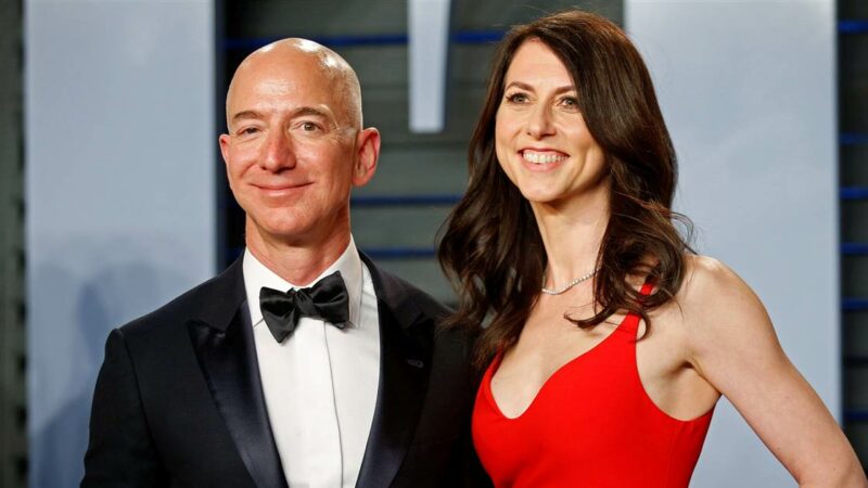 Ex-Lady Bezos is now the richest woman in the world as rises on Wall Street have redistributed top billionaires.

