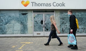 Emty Thomas Cook store in Middlesbrough