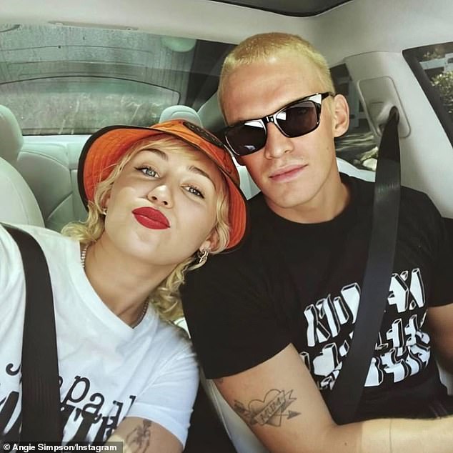 Happier times: The couple began dating in September 2019, shortly after Miley ended her slander with American reality star Caitlin Carter and it came after she split from her ex-husband, Liam Hemsworth.