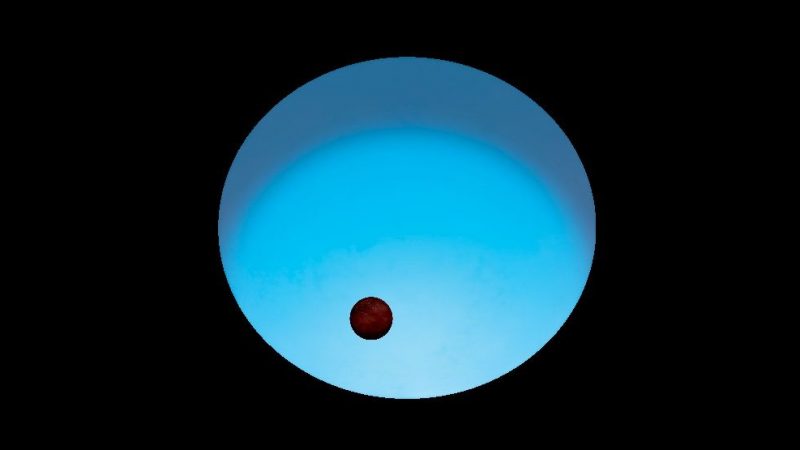 The planet has one face turned towards its hot blue star (ESA) 