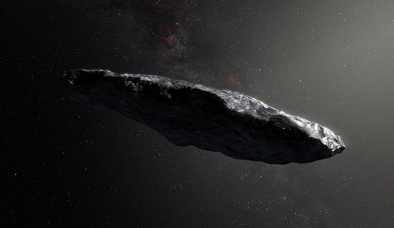 An interstellar visitor Oumuamua could actually be a bunny of cosmic dust