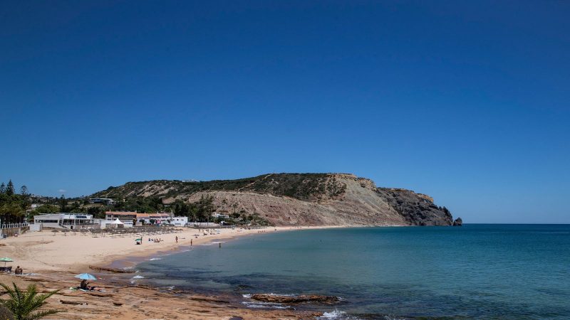 Picture shows Praia da Luz beach on June 5, 2020, in Lagos, Portugal, where the three-year-old British girl Madeleine McCann was on holidays when she disappeared in 2007. - Portuguese justice said to be questioning witnesses as part of the investigation into the 2007 disappearance of the British girl Madeleine McCann, whose case re-emerged on May 3, 202 with the identification of a new German suspect. (Photo by CARLOS COSTA / AFP) (Photo by CARLOS COSTA/AFP via Getty Images)