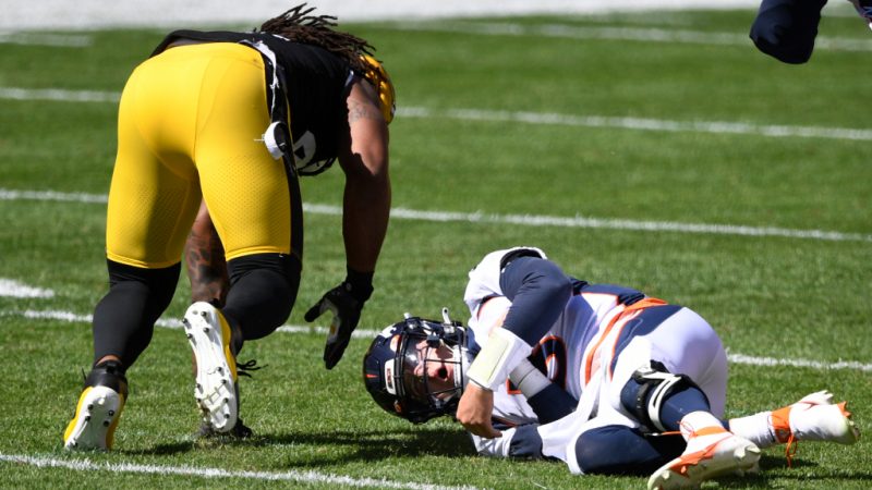 Drew Locke was injured when the Broncos fell on 26-21 to Pittsburgh - Denver Post

