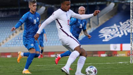 Greenwood made his England debut against Iceland. 