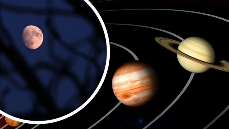 Jupiter and Saturn make a triangle with the moon - the meteorological bureau forecast and when to see them

