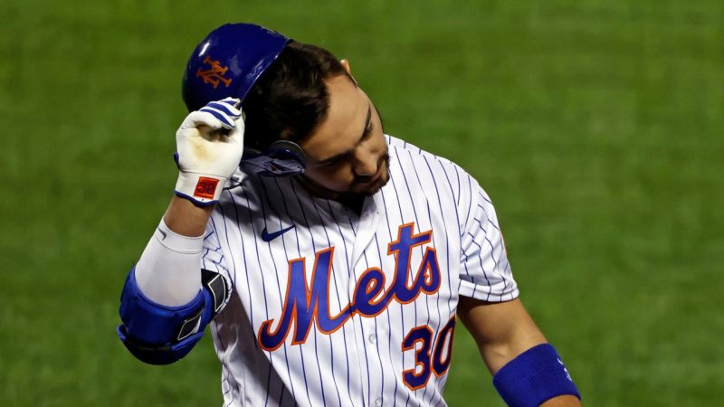 Mets player Michael Conforto's season ended with a hamstring constriction

