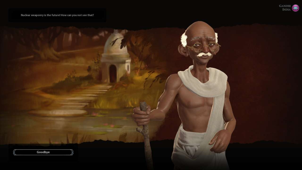 Sid Meier asserts that the nuclear Gandhi is unfortunately just a myth