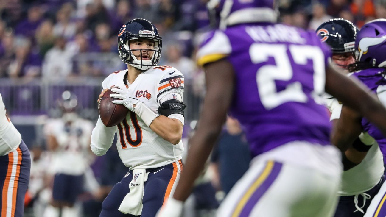 The bears expected to be named Mitchell Tropiski beginning with QB, says the source