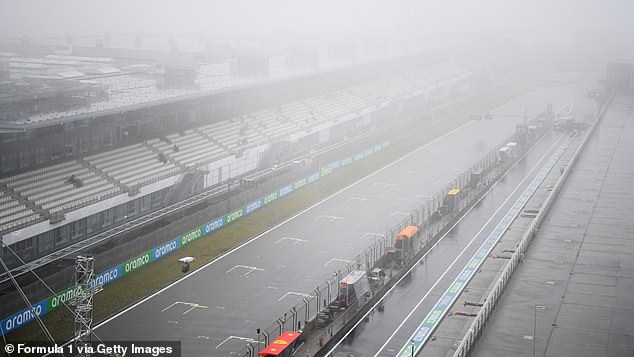 Fog and rain in the Nürburgring led to the cancellation of two training sessions on Friday because it was not safe enough for the medical helicopter to fly.
