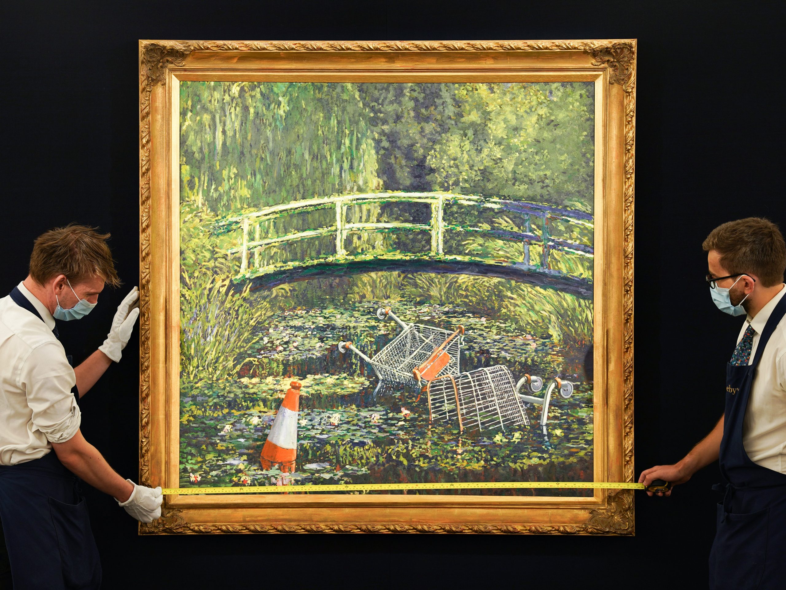 Banksy’s “ Show Me the Monet ” became the second most expensive work of art ever