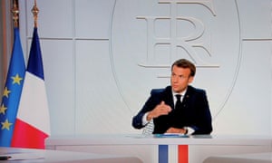 Emmanuel Macron announced new restrictions on the Coronavirus, including a curfew in Paris.