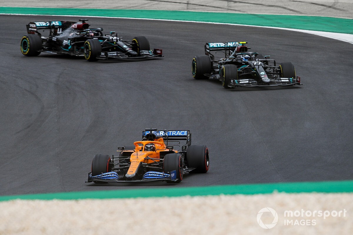 Overtaking the Mercedes drivers was “very easy”