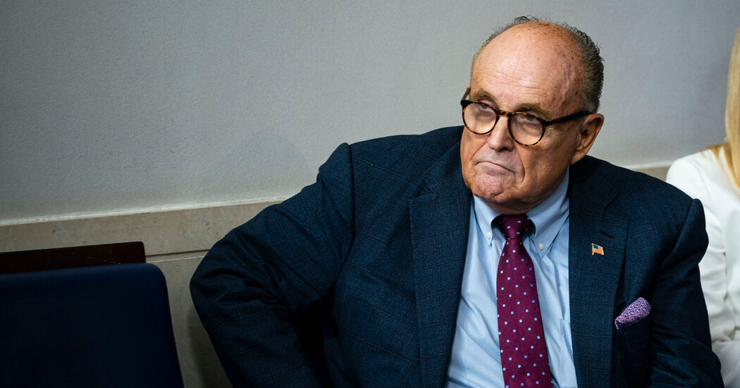 Rudy Giuliani denies wrongdoing in the new “Porat” movie