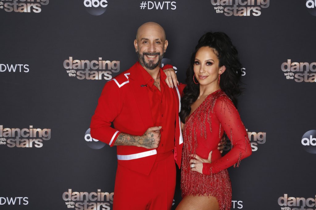 AJ McLean and Cheryl Burke on Dancing with the Stars