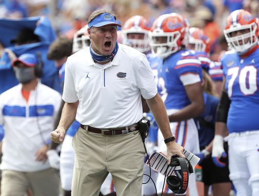 The COVID-19 outbreak has extended to football in Florida to include coach Dan Mullen