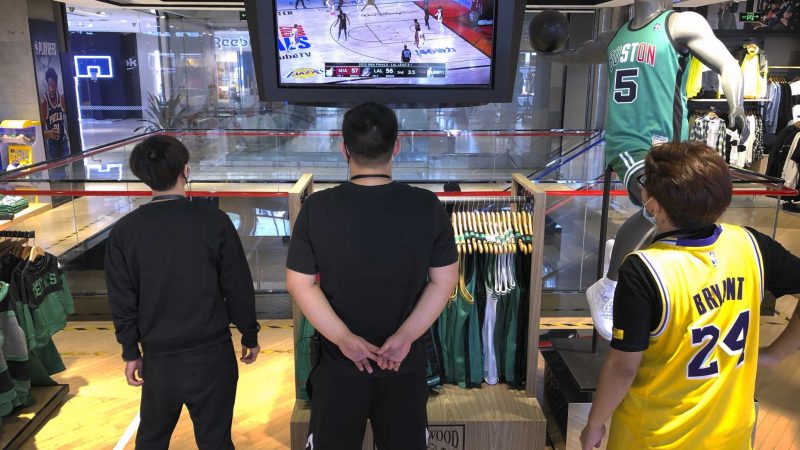 The NBA returns to Chinese state television after a one-year ban

