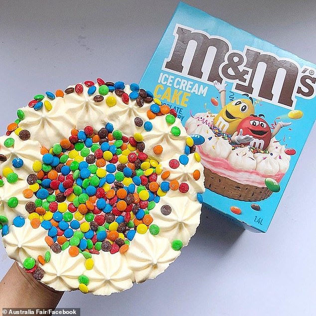 Woolworths is secretly launching this delicious little M & Ms ice cream cake in stores