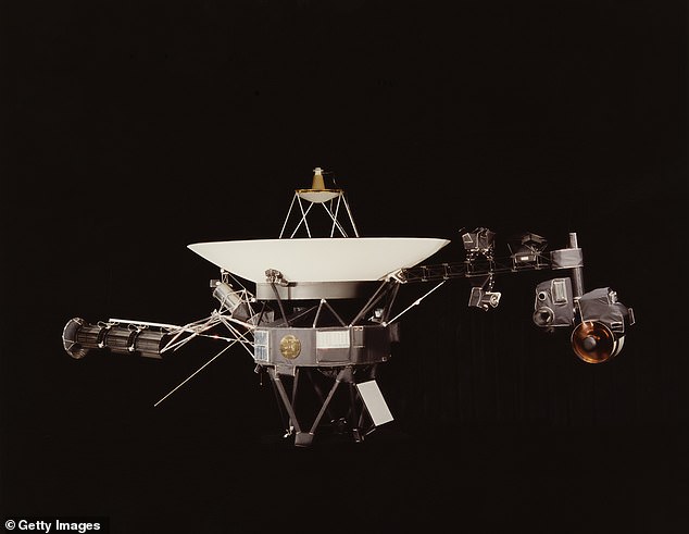 The DSS43 has been offline since March as NASA completed a series of hardware upgrades, but tested the new components by sending commands to Voyager 2 (pictured)