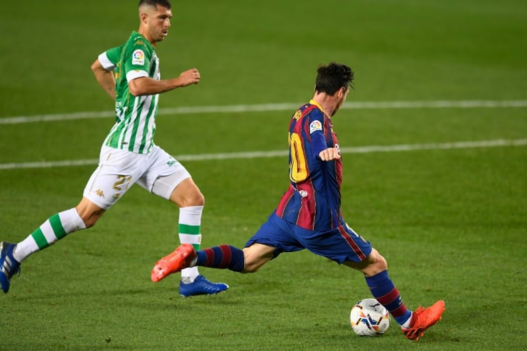 Super Messi score twice to lead Barcelona to beat Betis