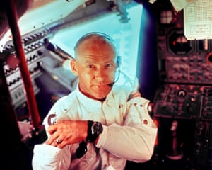Edwin Buzz Aldrin during the July 20, 1969 moon landing mission.