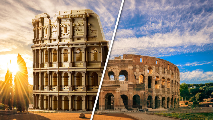The Roman Colosseum from LEGO is the largest ever, containing 9,036 items