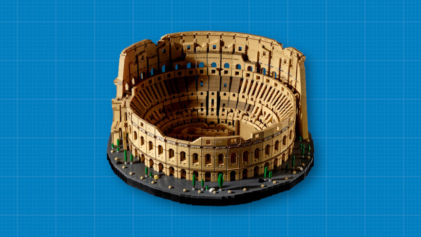 The LEGO Roman Colosseum is the largest of all, with 9,036 objects