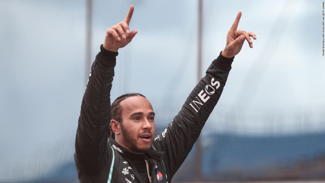 Lewis Hamilton equates to the Michael Schumacher record of seven world titles

